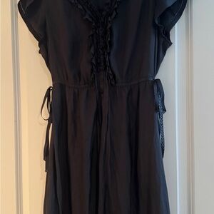 Black Ruffled Dress